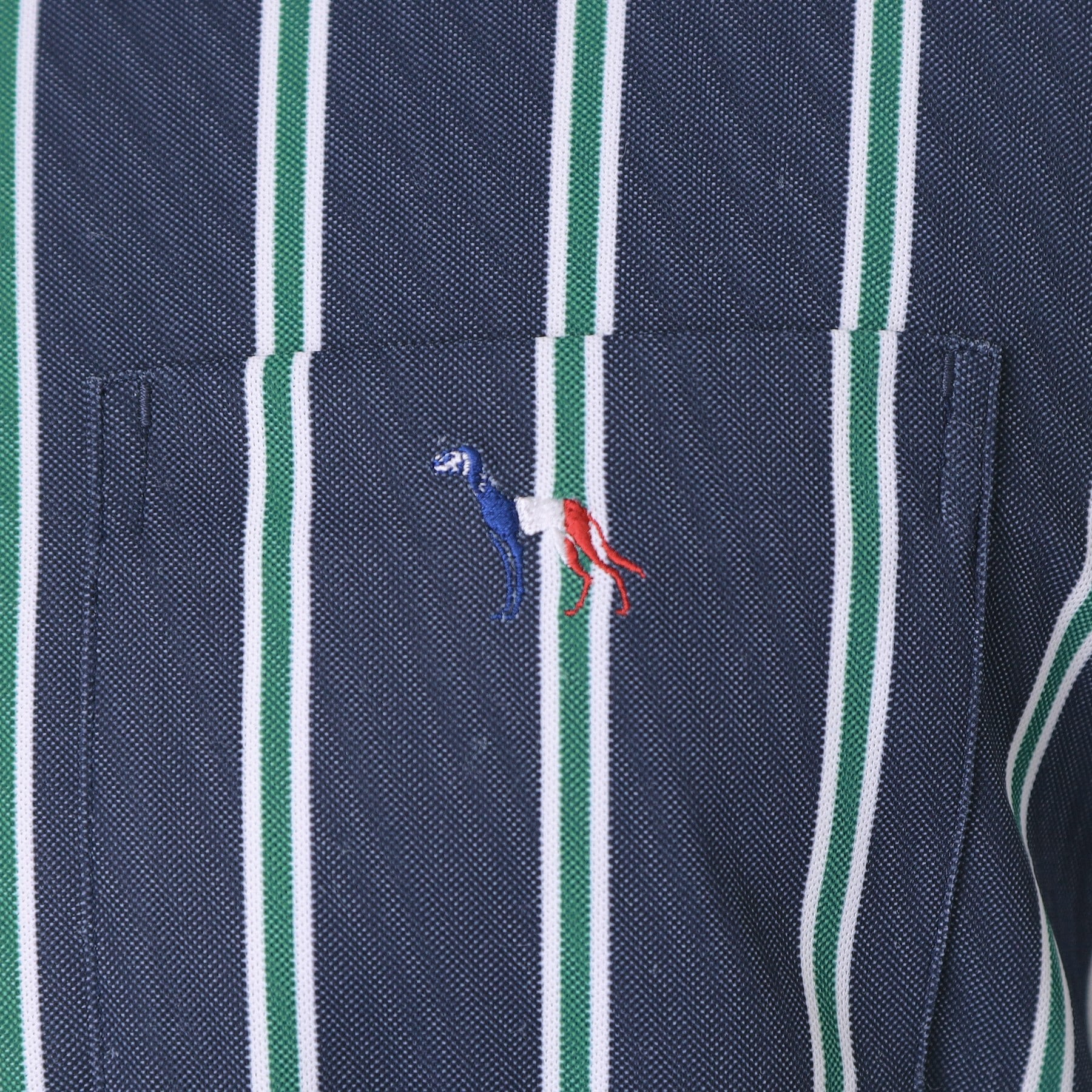 アダバット adabat 【新レーベル ADABAT NAVY】吸水速乾/UVカット ワインシャンブレーストライプポロシャツ （ネイビー(394)） ネイビー(394)