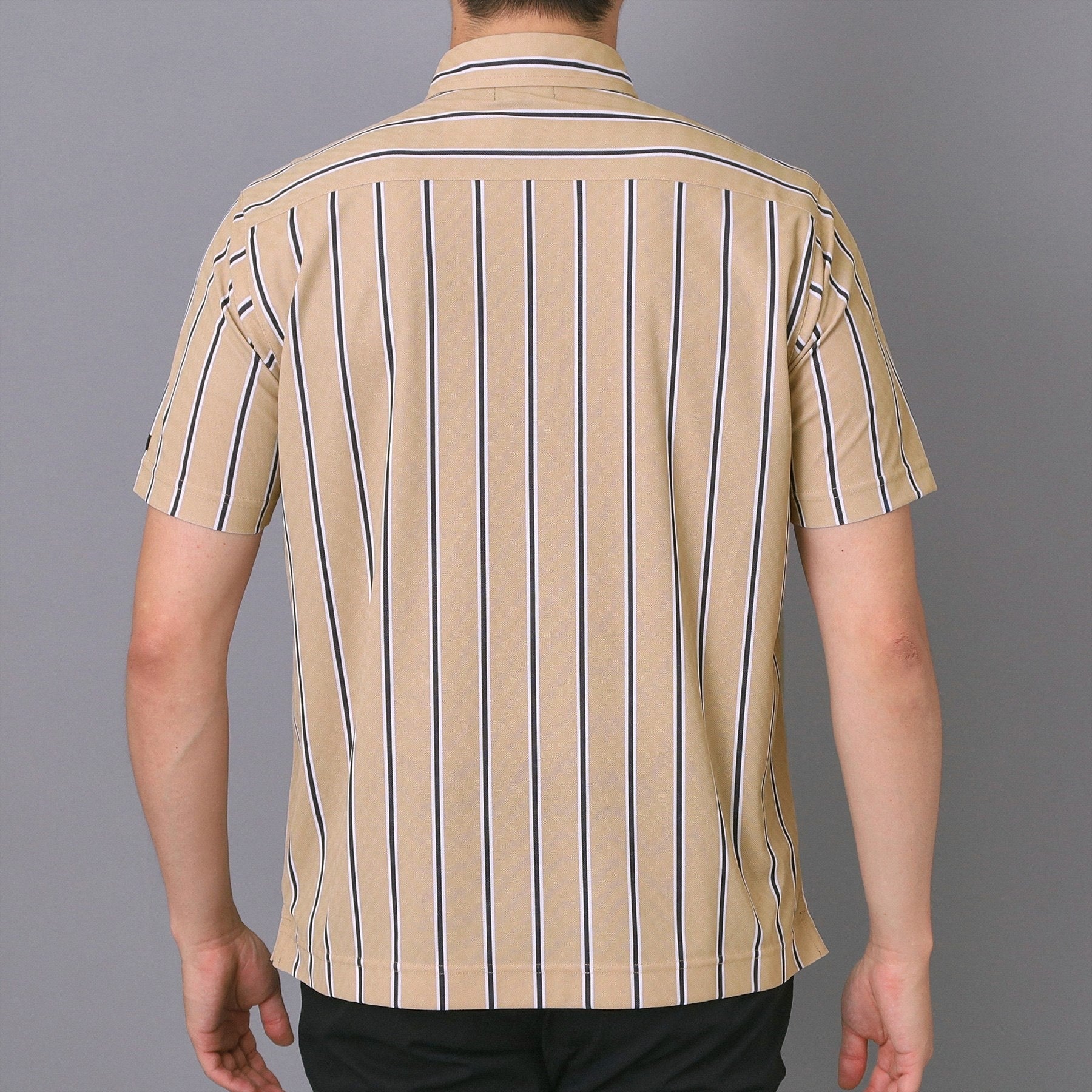 アダバット adabat 【新レーベル ADABAT NAVY】吸水速乾/UVカット ワインシャンブレーストライプポロシャツ （ネイビー(394)） ネイビー(394)