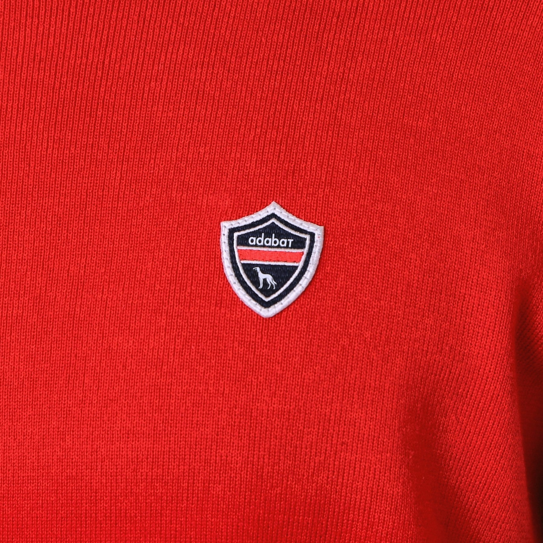 アダバット adabat 【新レーベル ADABAT NAVY】トリコロールクルーニット （レッド(062)） レッド(062)