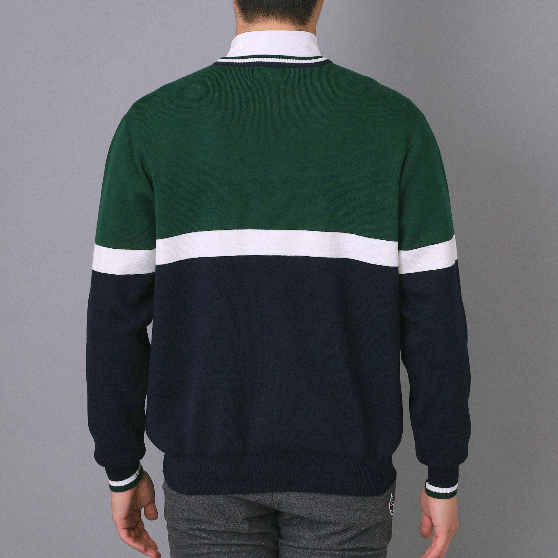 アダバット adabat 【新レーベル ADABAT NAVY】トリコロールクルーニット （レッド(062)） レッド(062)