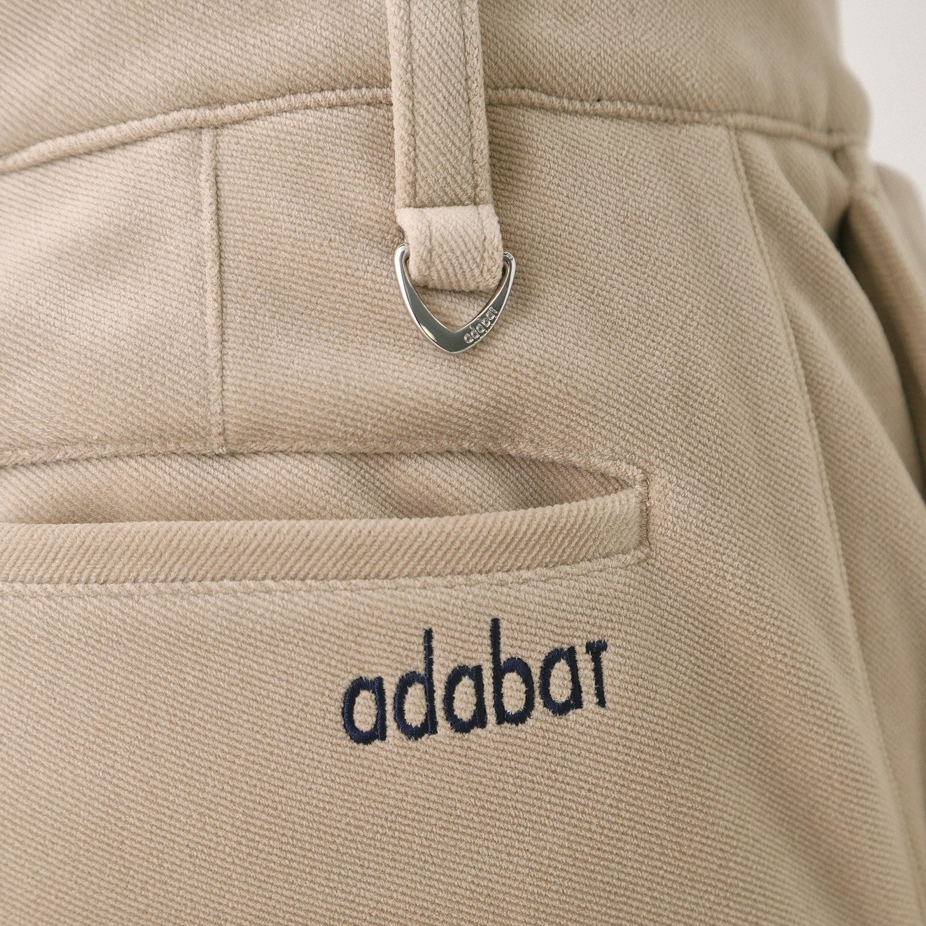 アダバット adabat ベロアボンディングストレッチパンツ （ベージュ(052)） ベージュ(052)
