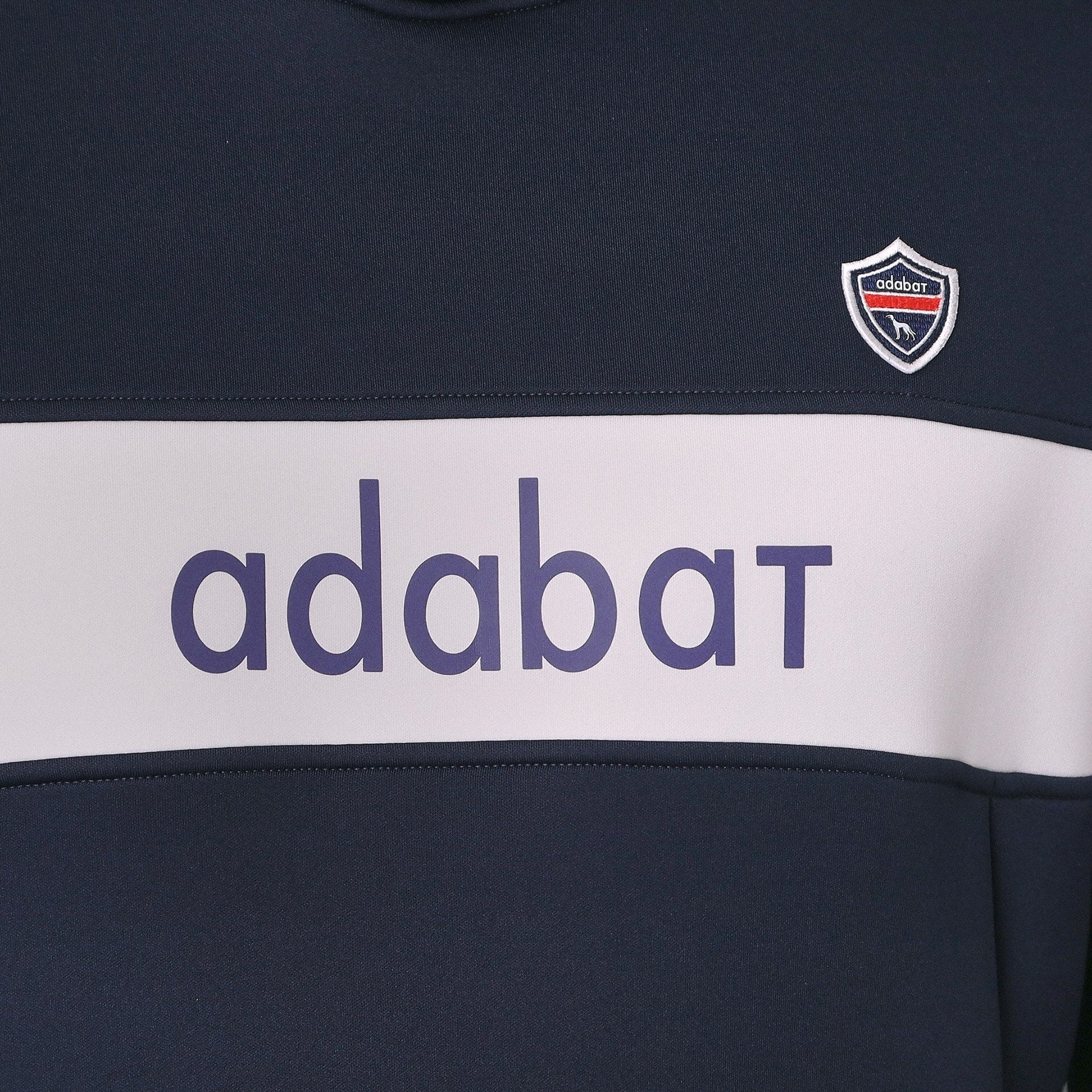 アダバット adabat 【新レーベル ADABAT NAVY】ブロッキングラインロゴフーディー （グレー(012)） グレー(012)