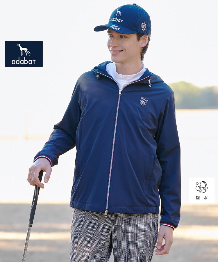 アダバット adabat ◆【ADABAT NAVY】ナイロンストレッチジップフーディ （ネイビー(094)） ネイビー(094)