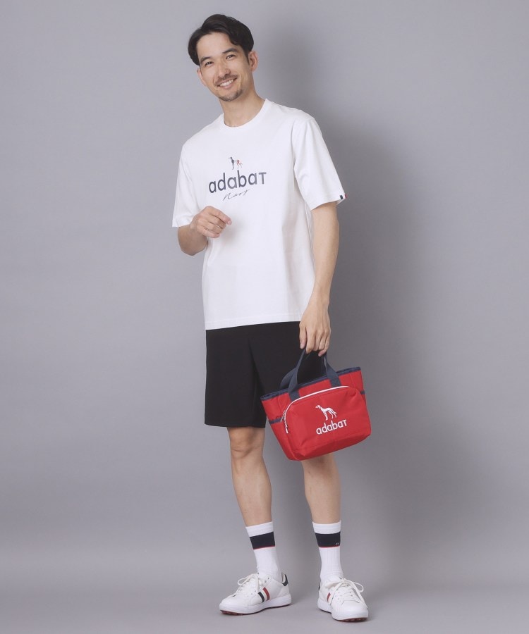 アダバット adabat 【ADABAT NAVY】アイスクリアコットン半袖ロゴT （トープ(054)） トープ(054)