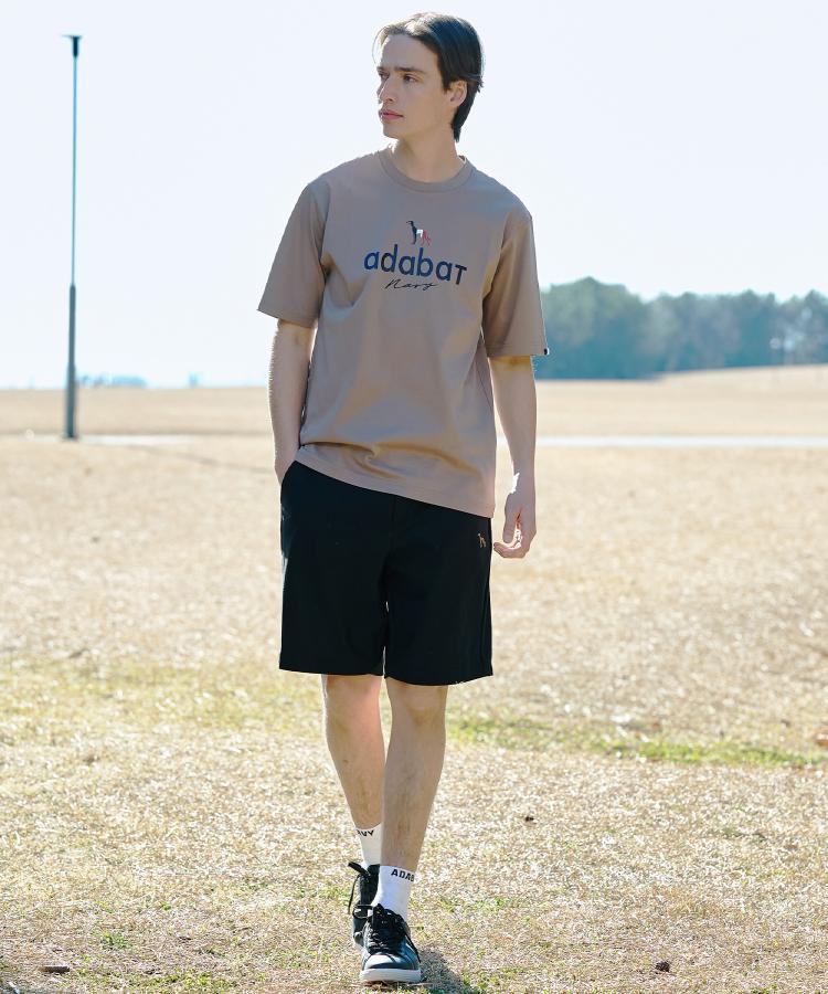 アダバット adabat 【ADABAT NAVY】アイスクリアコットン半袖ロゴT （トープ(054)） トープ(054)