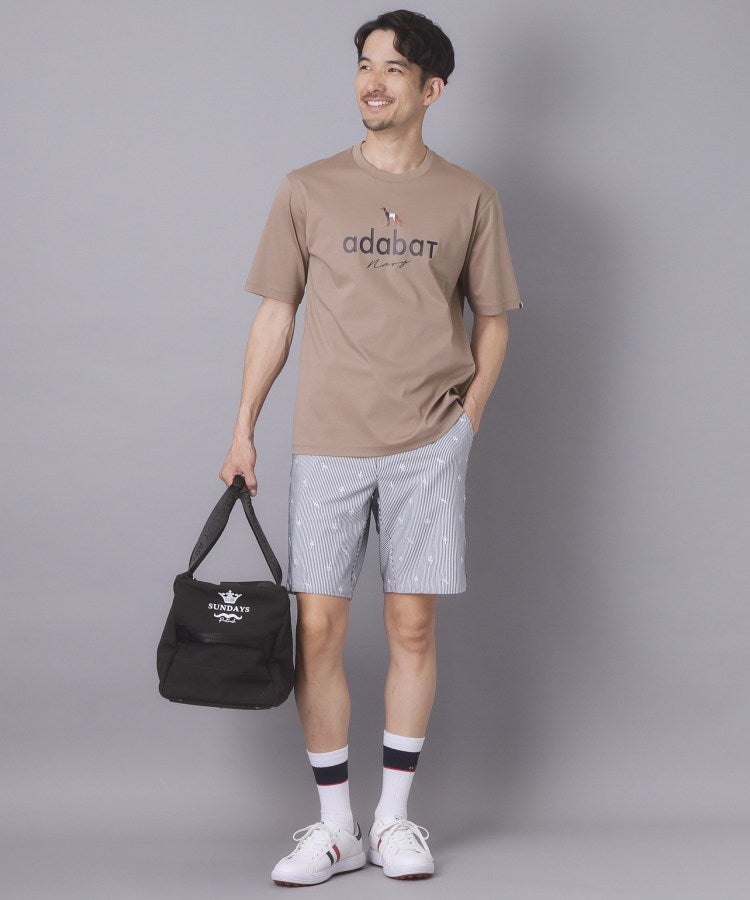 アダバット adabat 【ADABAT NAVY】アイスクリアコットン半袖ロゴT （トープ(054)） トープ(054)