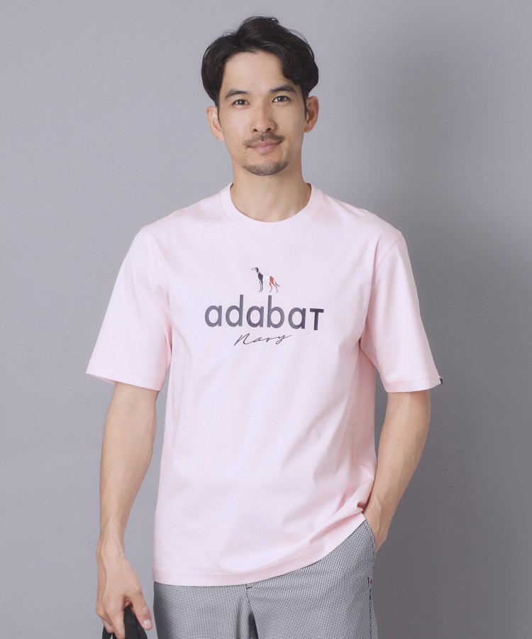 アダバット adabat 【ADABAT NAVY】アイスクリアコットン半袖ロゴT （トープ(054)） トープ(054)