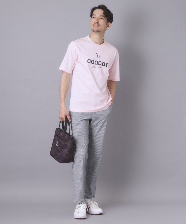 アダバット adabat 【ADABAT NAVY】アイスクリアコットン半袖ロゴT （トープ(054)） トープ(054)