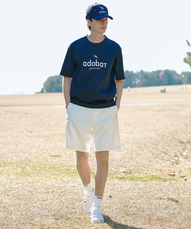 アダバット adabat 【ADABAT NAVY】アイスクリアコットン半袖ロゴT （トープ(054)） トープ(054)