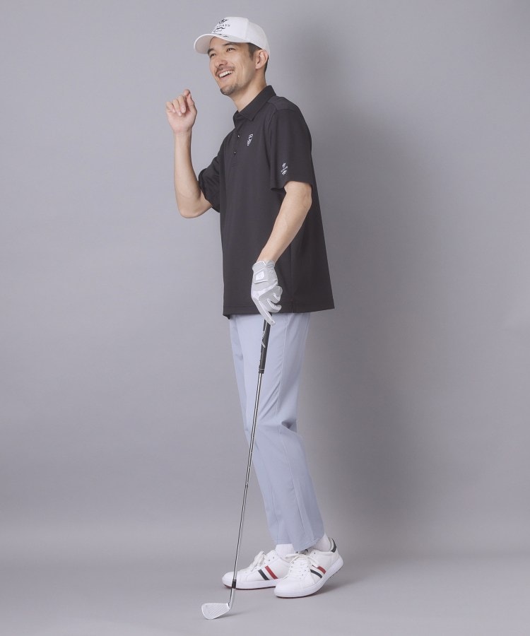 アダバット adabat 【ADABAT NAVY】シャダンカノコエンブレム半袖ポロシャツ （ホワイト(001)） ホワイト(001)