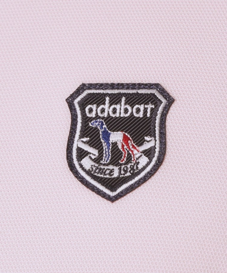 アダバット adabat 【ADABAT NAVY】シャダンカノコエンブレム半袖ポロシャツ （ホワイト(001)） ホワイト(001)