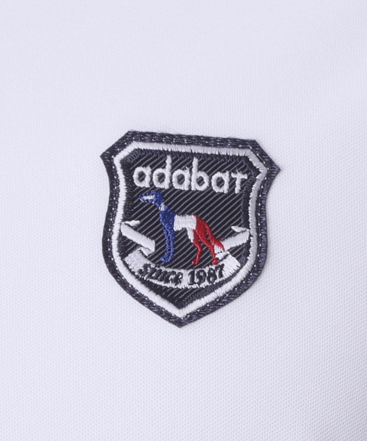 アダバット adabat 【ADABAT NAVY】カノコグラフィックロゴ半袖ポロシャツ （ホワイト(101)） ホワイト(101)