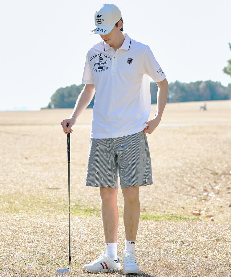 アダバット adabat 【ADABAT NAVY】エンブロイダリーサッカーハーフパンツ （ネイビー(394)） ネイビー(394)