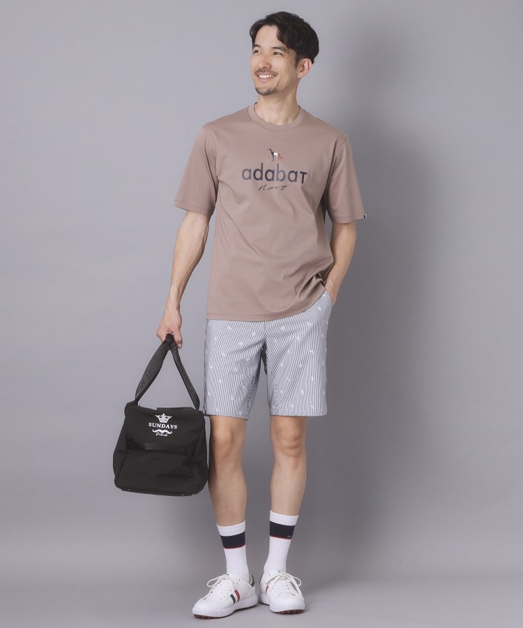 アダバット adabat 【ADABAT NAVY】エンブロイダリーサッカーハーフパンツ （ネイビー(394)） ネイビー(394)