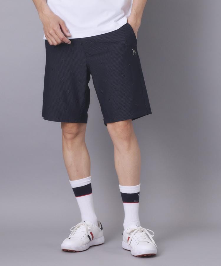 アダバット adabat 【ADABAT NAVY】エンブロイダリーサッカーハーフパンツ （ネイビー(394)） ネイビー(394)