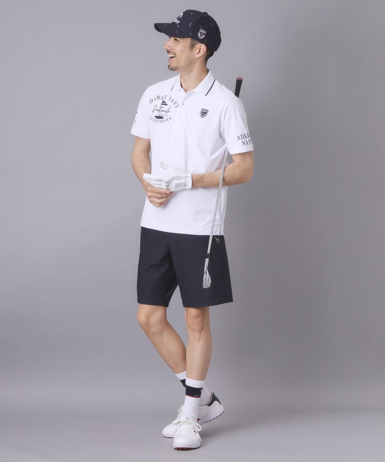 アダバット adabat 【ADABAT NAVY】エンブロイダリーサッカーハーフパンツ （ネイビー(394)） ネイビー(394)
