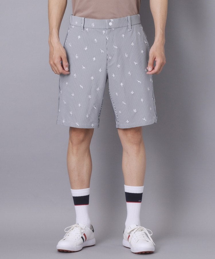 アダバット adabat 【ADABAT NAVY】エンブロイダリーサッカーハーフパンツ （ネイビー(394)） ネイビー(394)