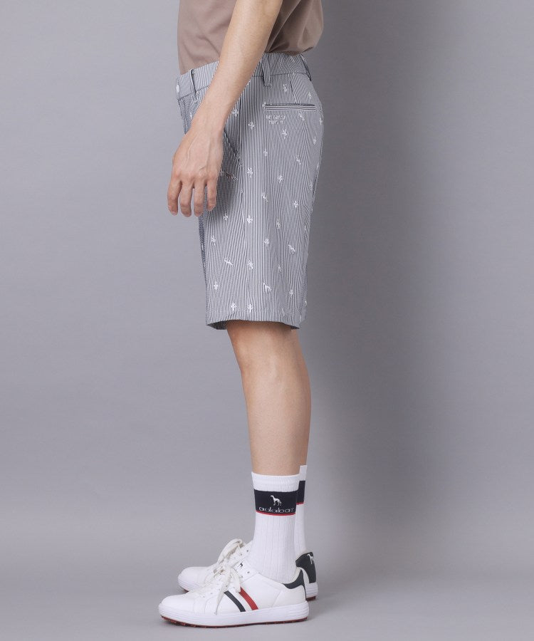 アダバット adabat 【ADABAT NAVY】エンブロイダリーサッカーハーフパンツ （ネイビー(394)） ネイビー(394)