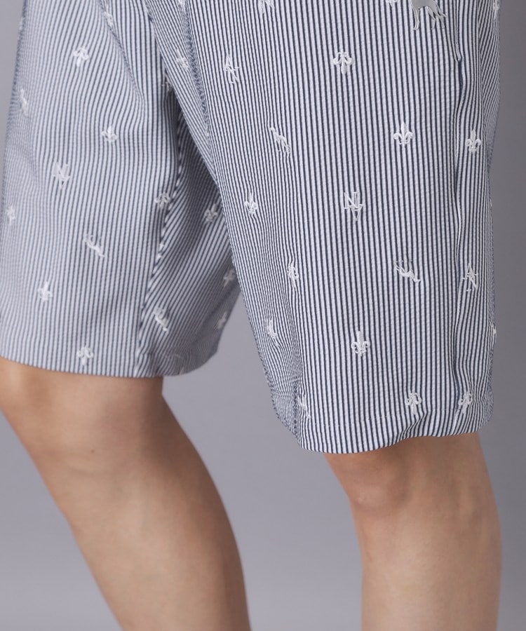 アダバット adabat 【ADABAT NAVY】エンブロイダリーサッカーハーフパンツ （ネイビー(394)） ネイビー(394)
