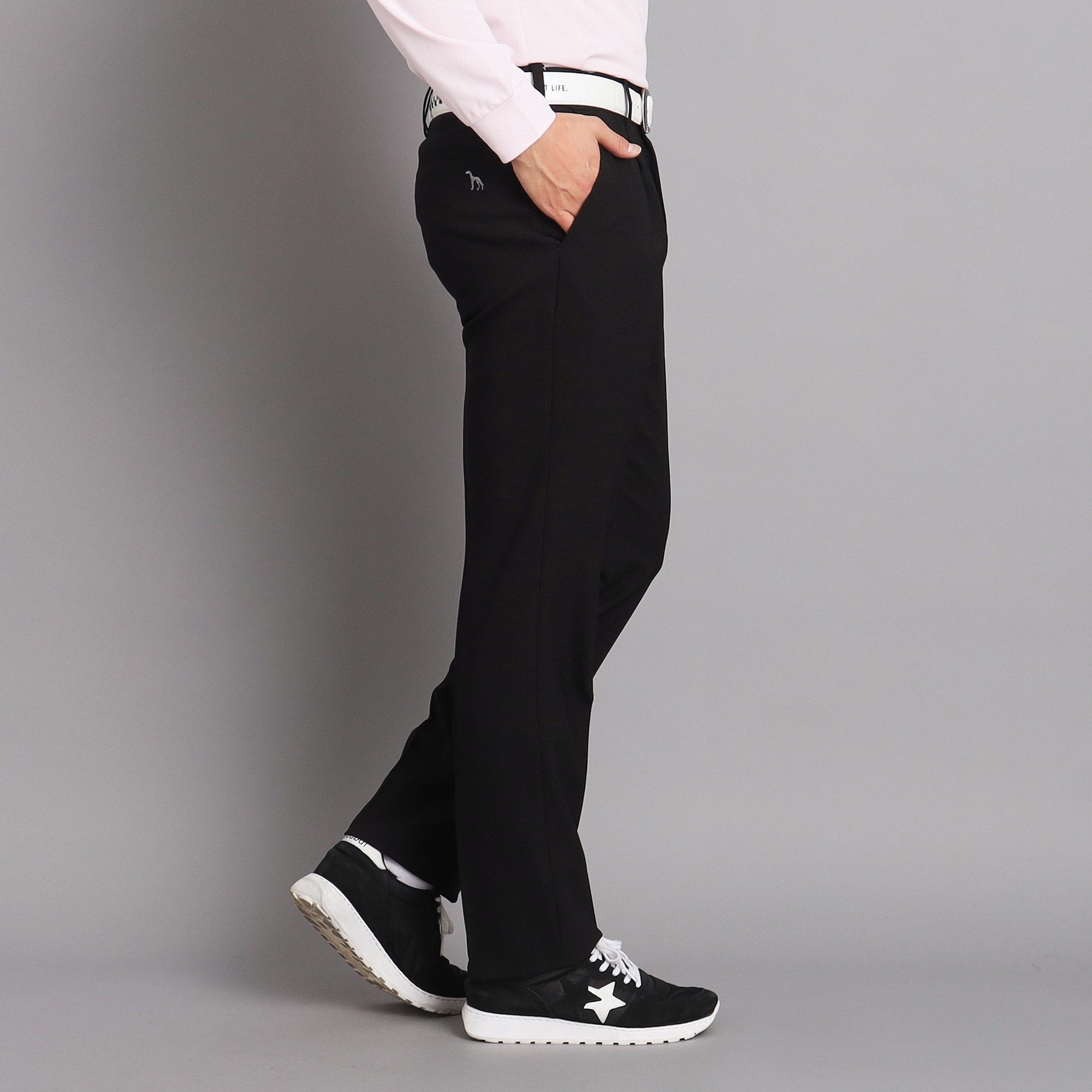 アダバット adabat ウエストストレッチ 1タック スラックスパンツ