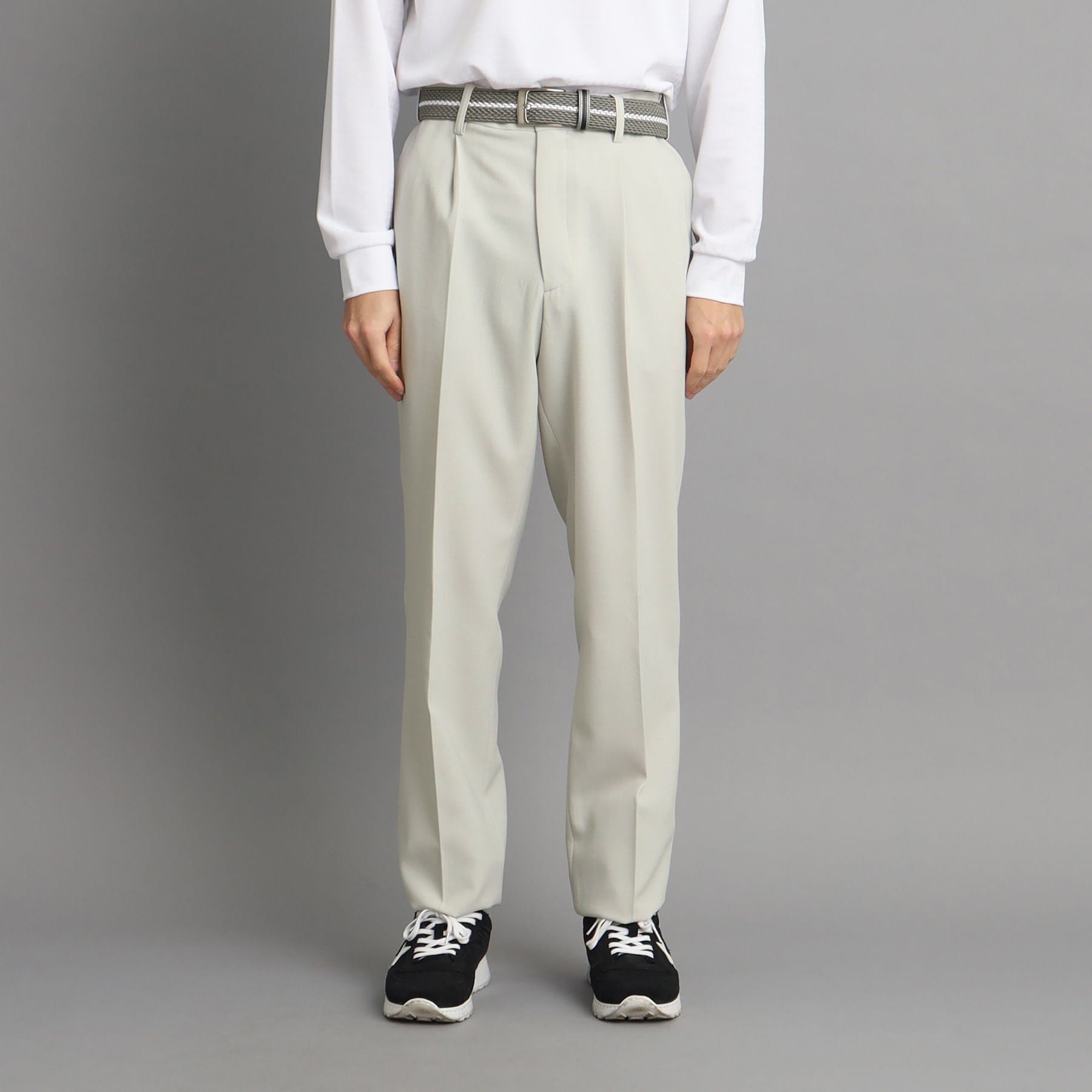 アダバット adabat ウエストストレッチ 1タック スラックスパンツ