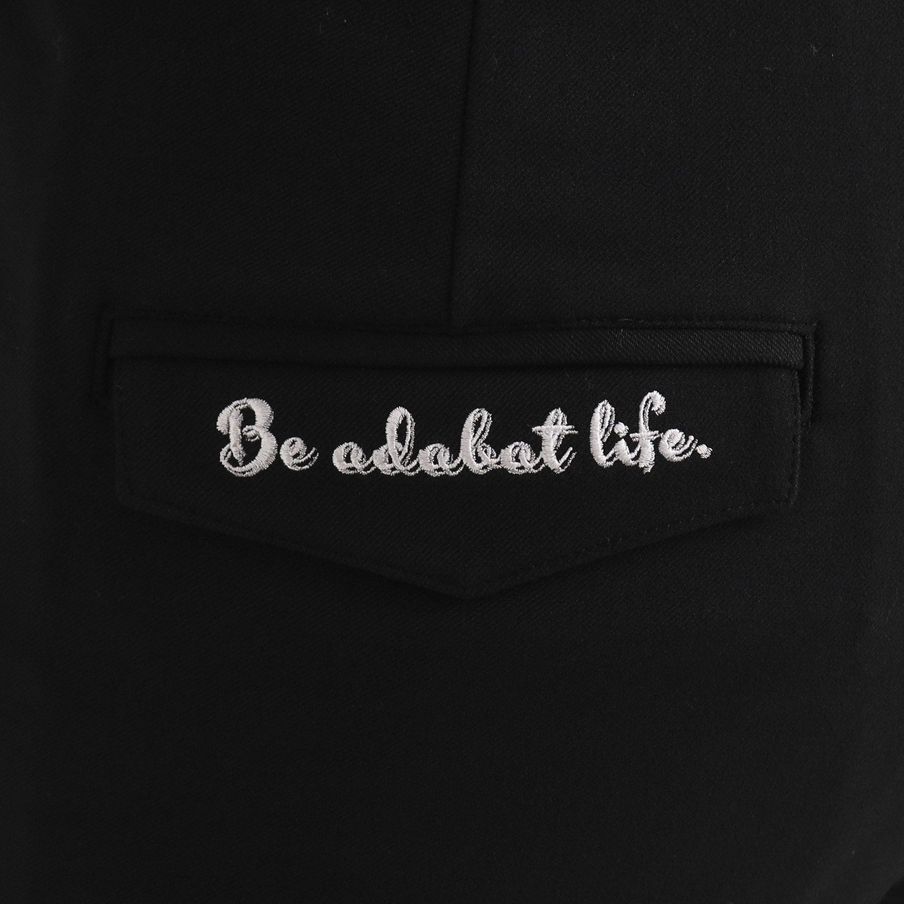 アダバット adabat ストレート ストレッチパンツ （ブラック(019)） ブラック(019)