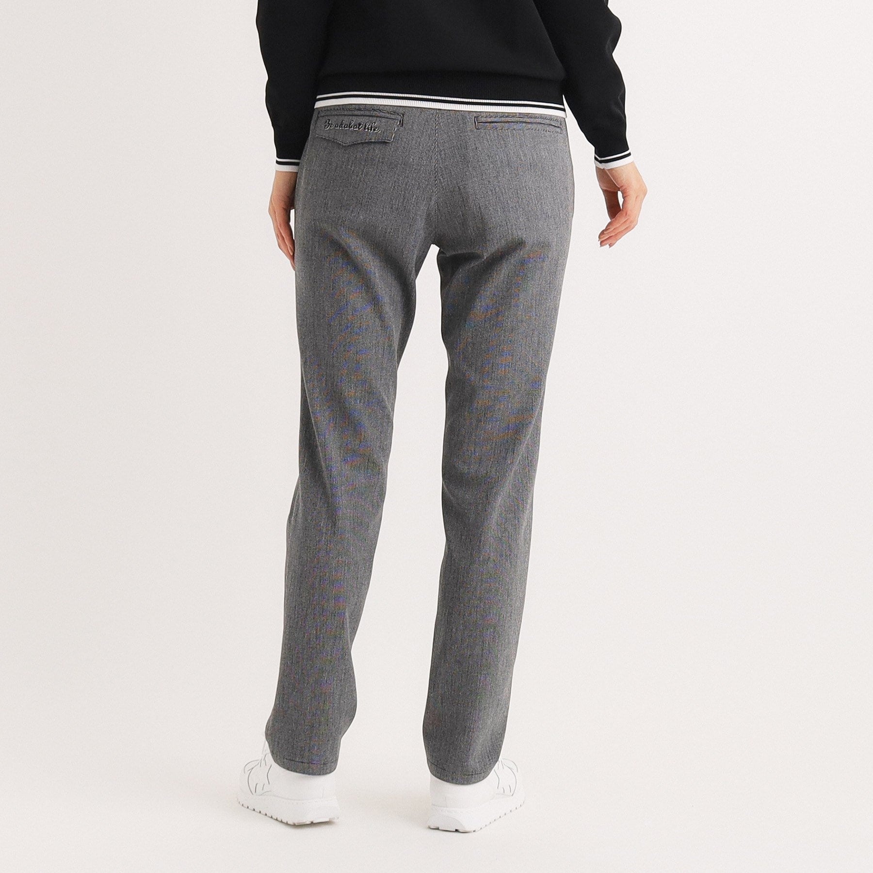 アダバット adabat ストレート ストレッチパンツ （ブラック(019)） ブラック(019)