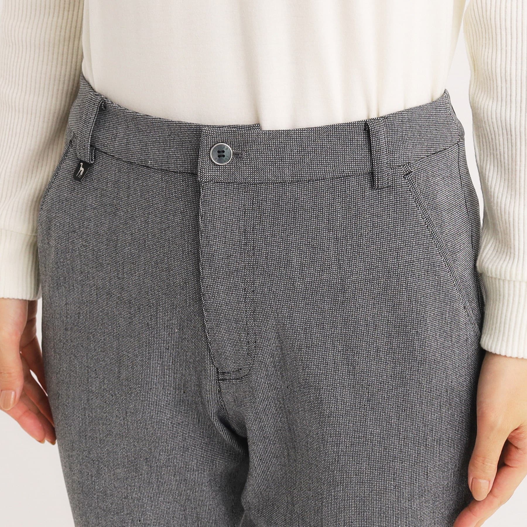 アダバット adabat ストレート ストレッチパンツ （ブラック(019)） ブラック(019)