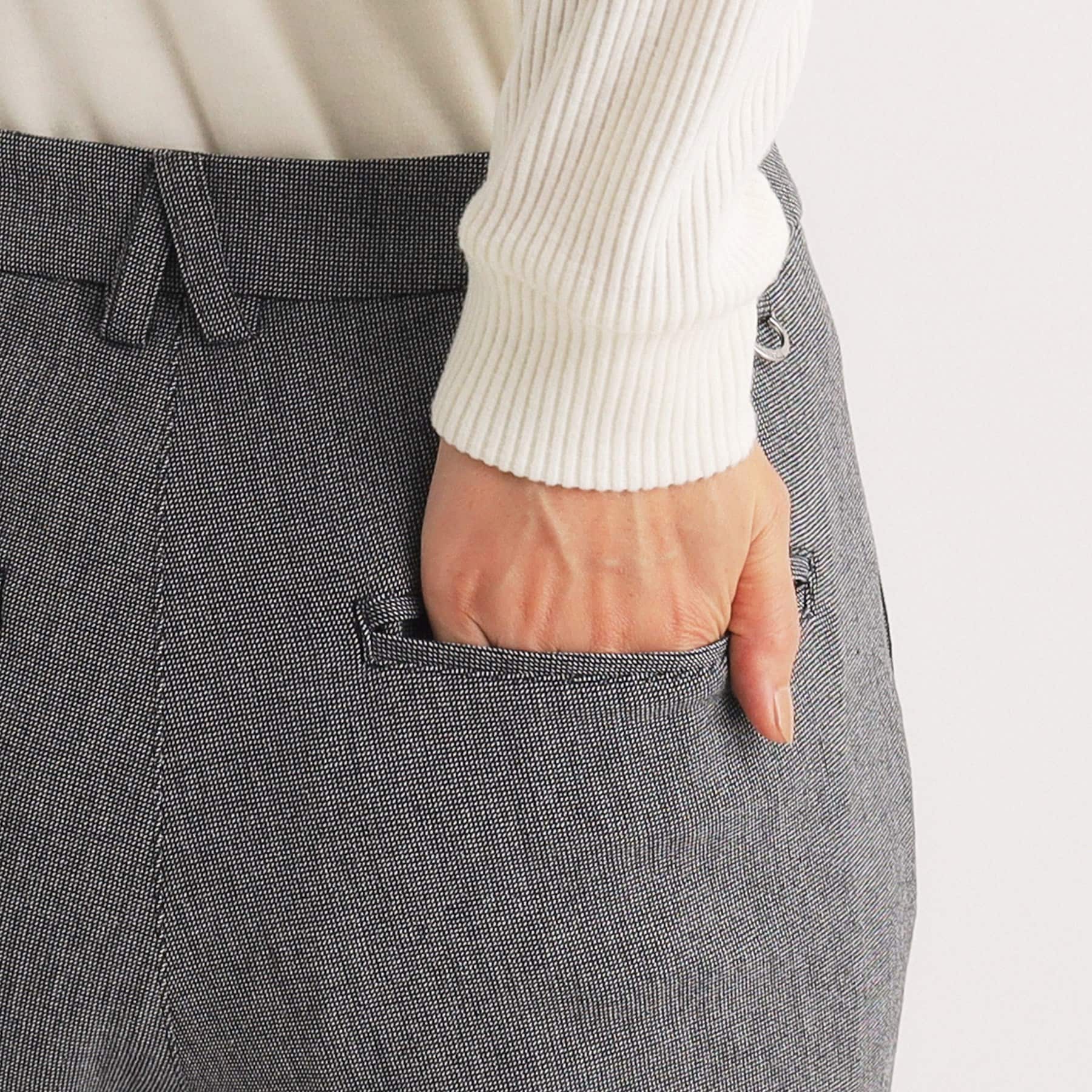 アダバット adabat ストレート ストレッチパンツ （ブラック(019)） ブラック(019)