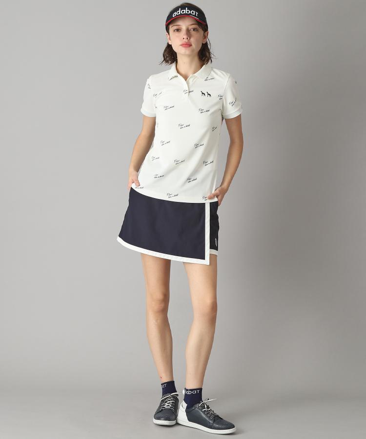 アダバット adabat 櫻井貴史×ADABAT NAVY 半袖ポロシャツ （ホワイト(101)） ホワイト(101)