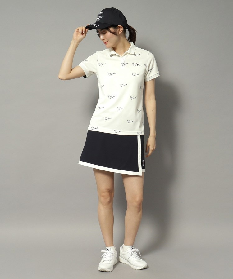 アダバット adabat 櫻井貴史×ADABAT NAVY 半袖ポロシャツ （ホワイト(101)） ホワイト(101)