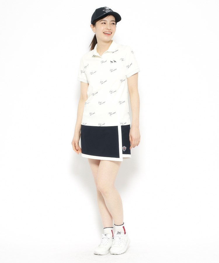 アダバット adabat 櫻井貴史×ADABAT NAVY 半袖ポロシャツ （ホワイト(101)） ホワイト(101)