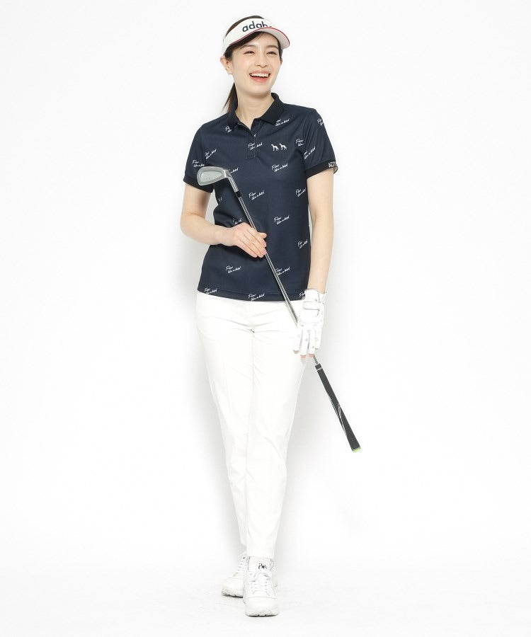 アダバット adabat 櫻井貴史×ADABAT NAVY 半袖ポロシャツ （ホワイト(101)） ホワイト(101)