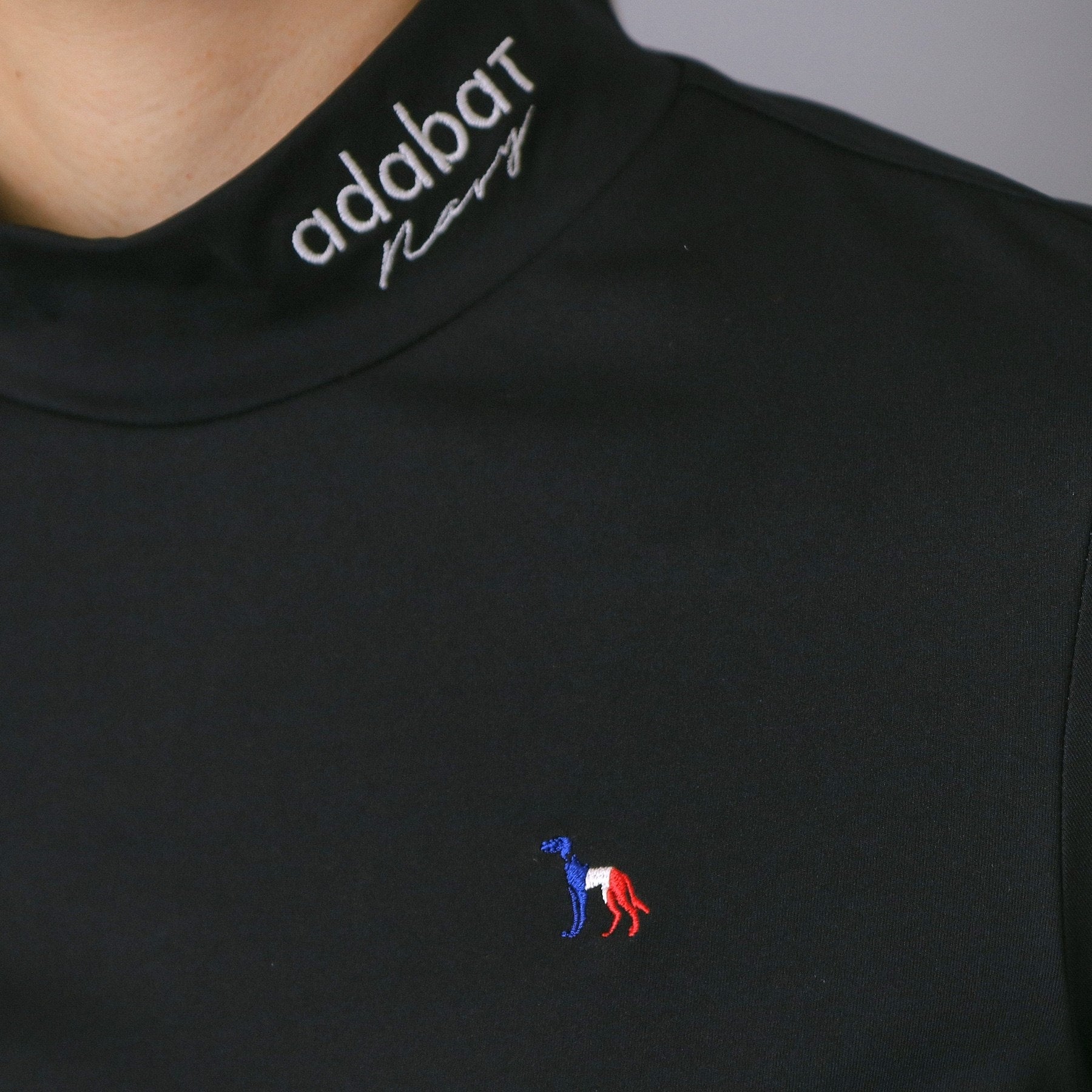 アダバット adabat 【ADABAT NAVY】インナー長袖モックネックT （ブラック(019)） ブラック(019)
