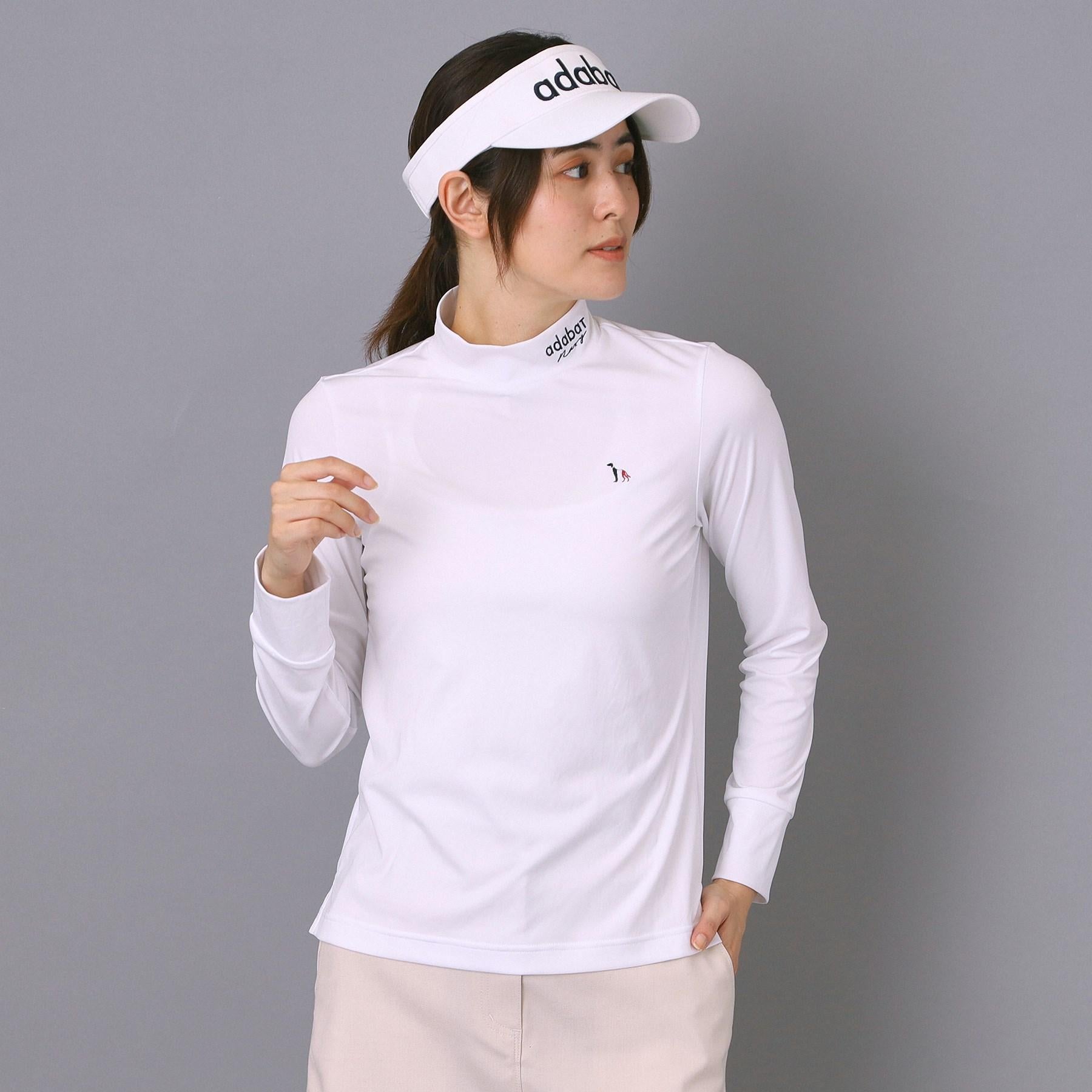 アダバット adabat 【ADABAT NAVY】インナー長袖モックネックT （ブラック(019)） ブラック(019)