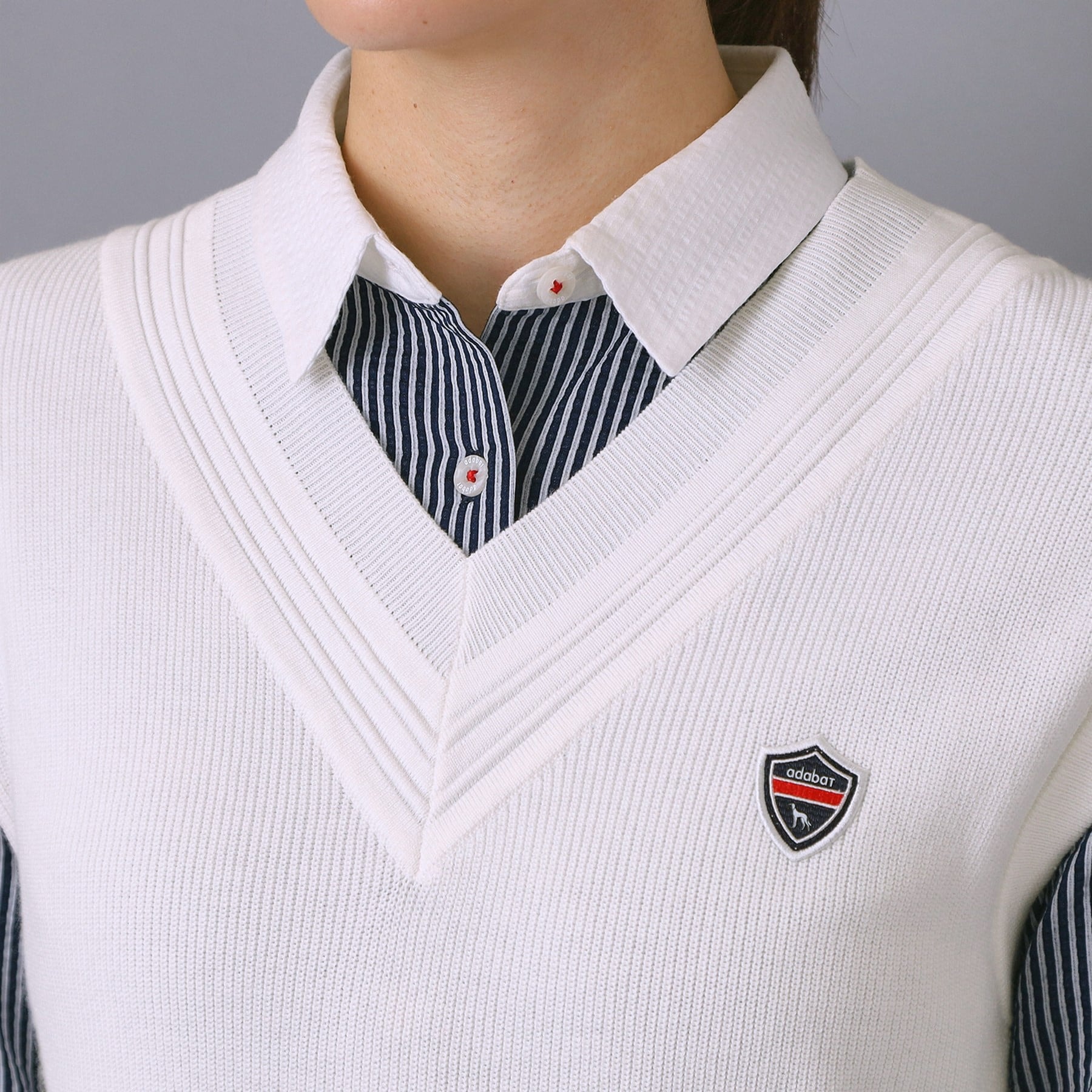 アダバット adabat 【ADABAT NAVY】オフショルダーチルデンベスト （ネイビー(094)） ネイビー(094)