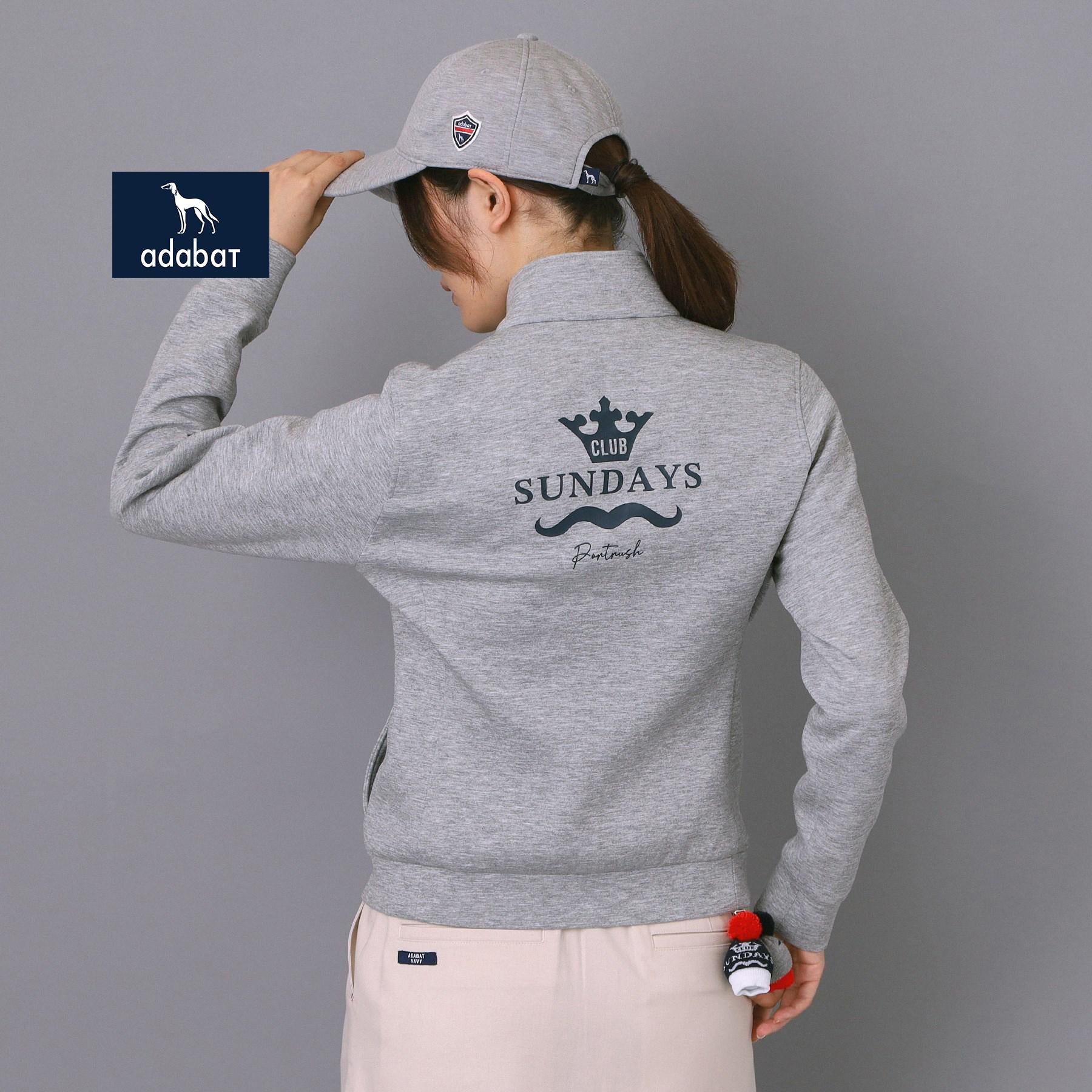 アダバット adabat 【ADABAT NAVY】ライトスムースジップブルゾン （ライトグレー(010)） ライトグレー(010)