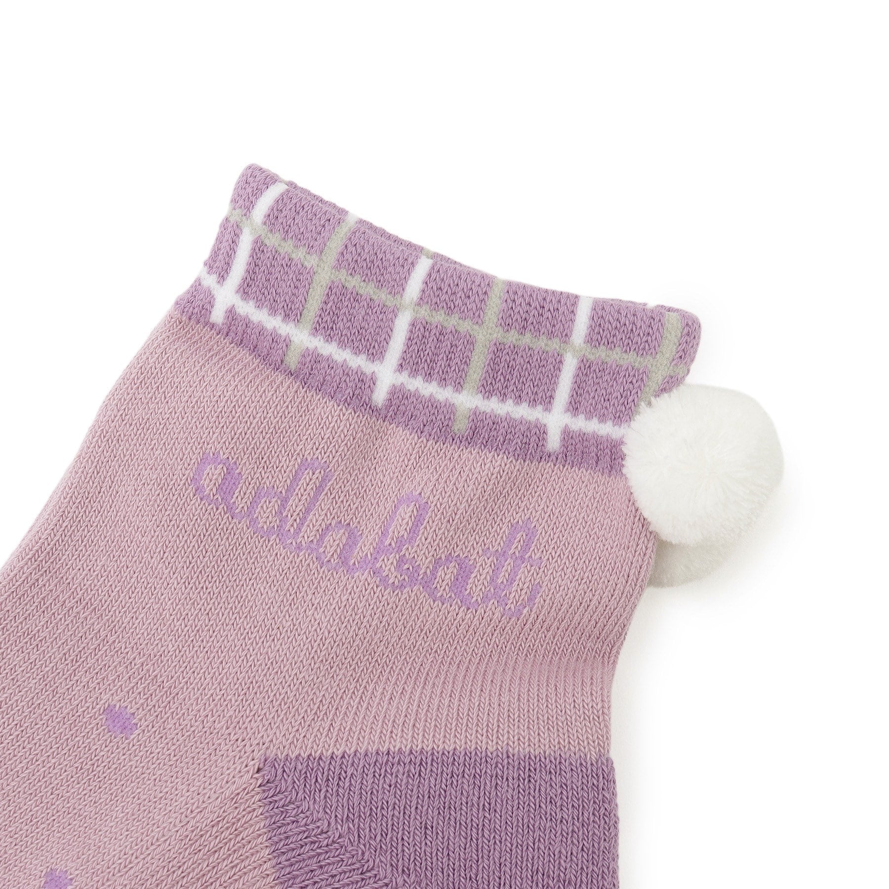 アダバット adabat ボンボンドットショートソックス （ラベンダー(080)） ラベンダー(080)