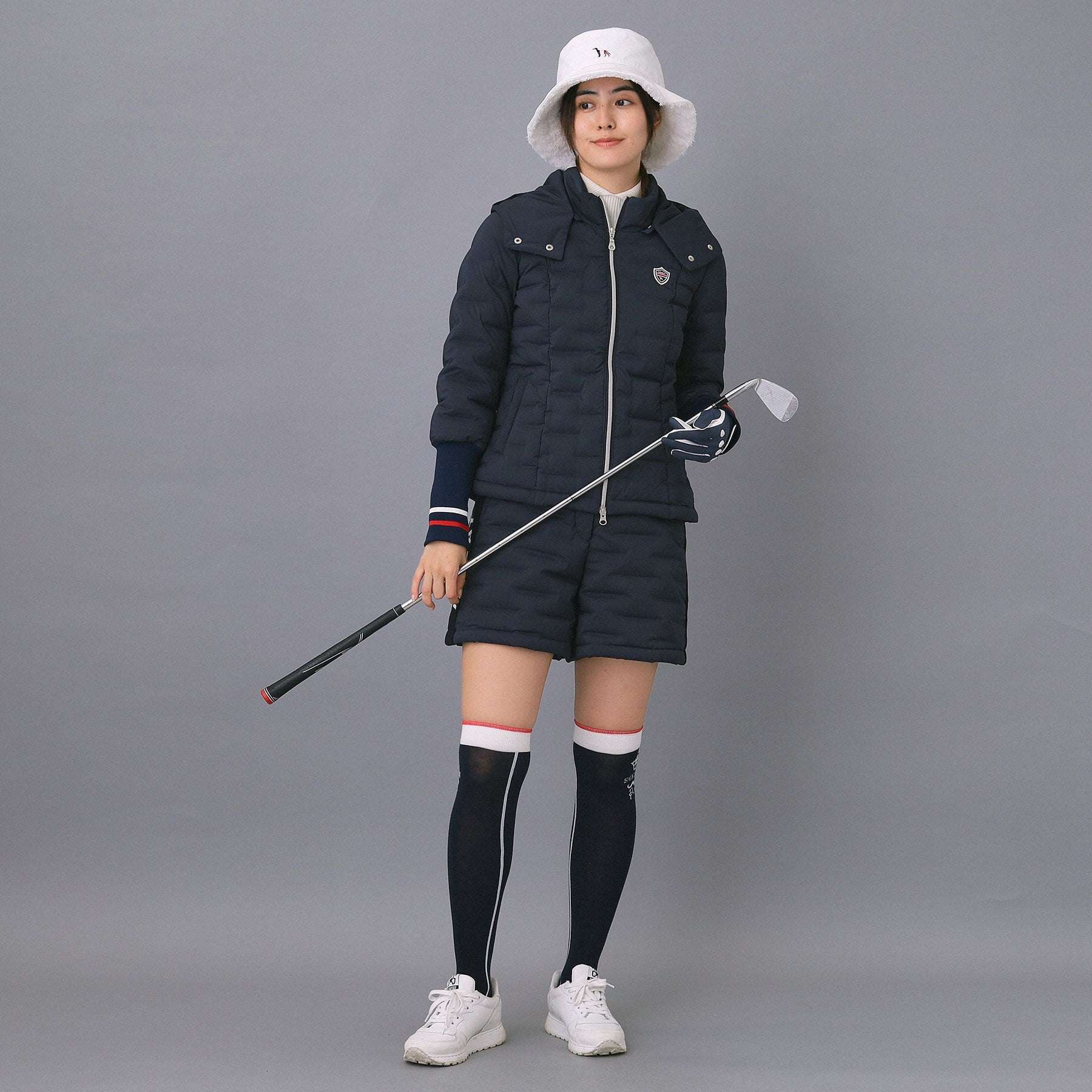 アダバット adabat 【ADABAT NAVY】2WAYストレッチダウンジャケット （ホワイト(001)） ホワイト(001)