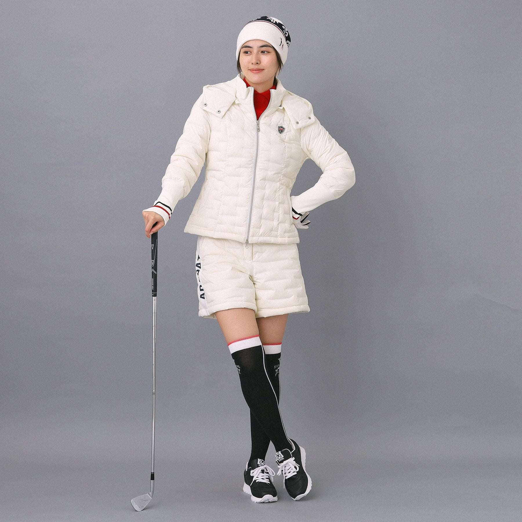 アダバット adabat 【ADABAT NAVY】2WAYストレッチダウンジャケット （ホワイト(001)） ホワイト(001)