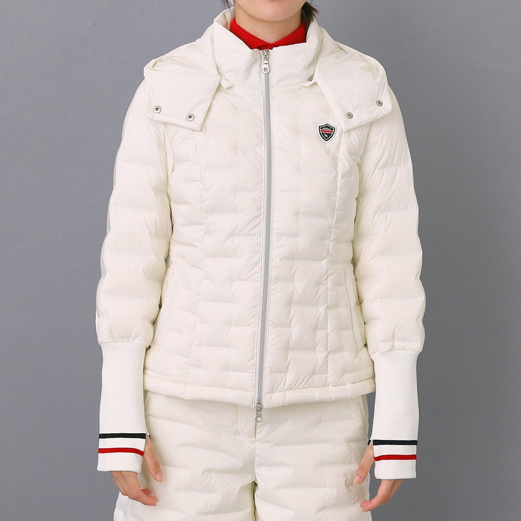 アダバット adabat 【ADABAT NAVY】2WAYストレッチダウンジャケット （ホワイト(001)） ホワイト(001)