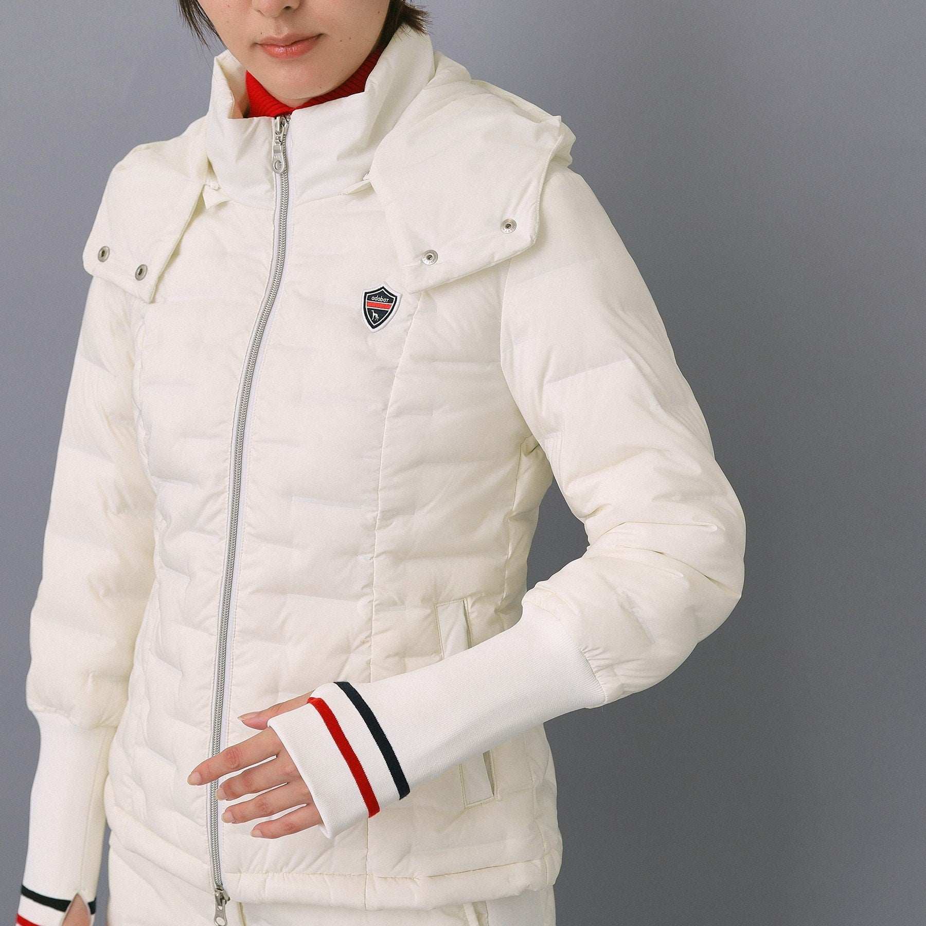 アダバット adabat 【ADABAT NAVY】2WAYストレッチダウンジャケット （ホワイト(001)） ホワイト(001)