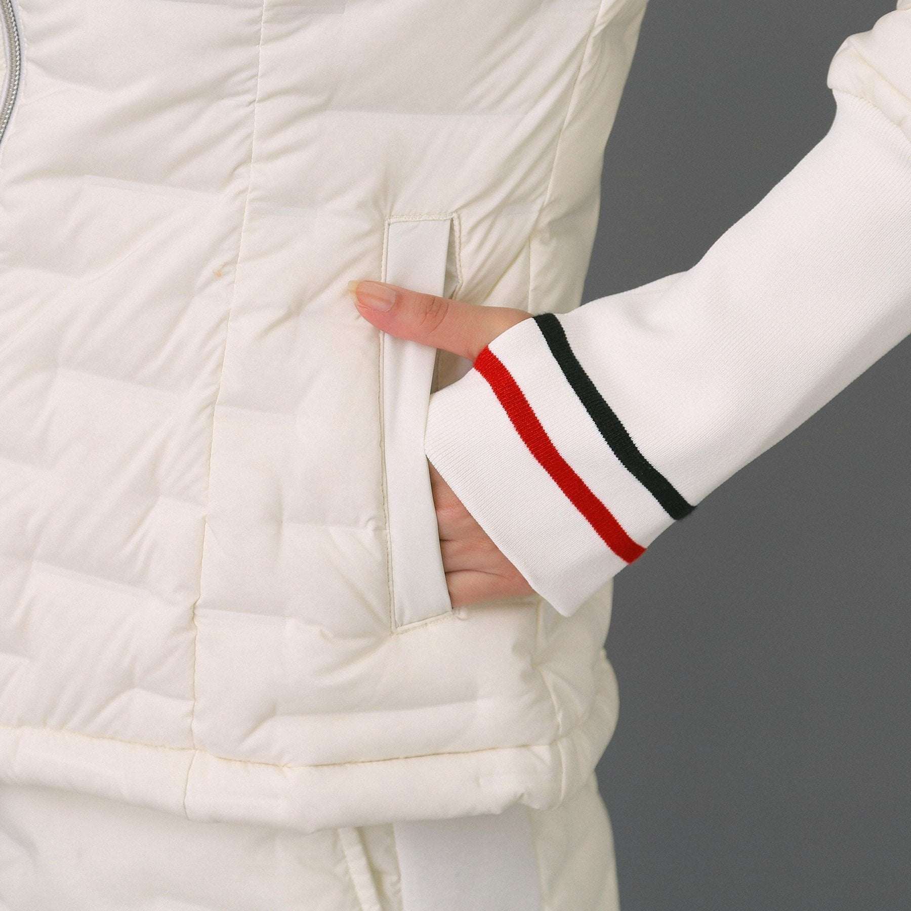 アダバット adabat 【ADABAT NAVY】2WAYストレッチダウンジャケット （ホワイト(001)） ホワイト(001)