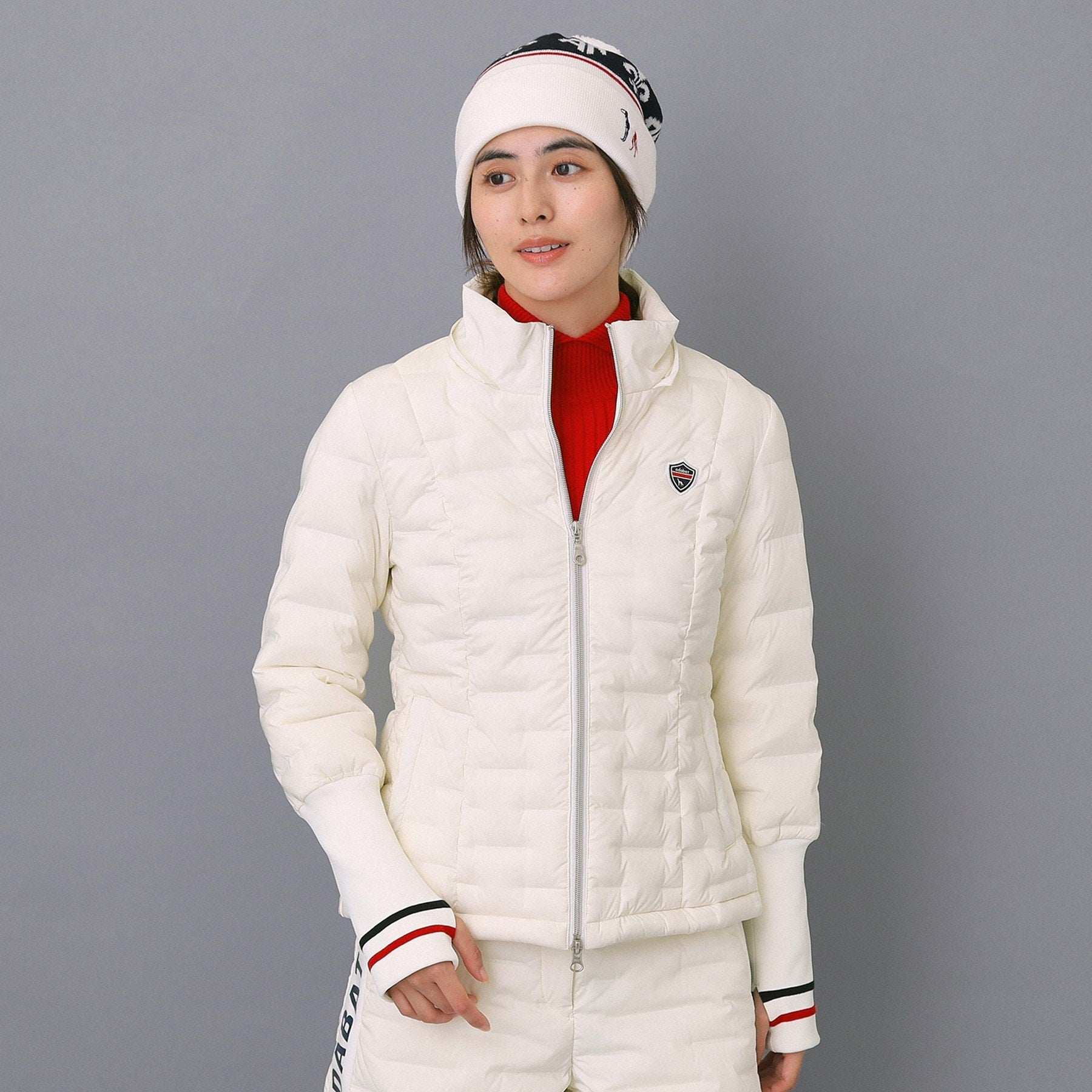 アダバット adabat 【ADABAT NAVY】2WAYストレッチダウンジャケット （ホワイト(001)） ホワイト(001)