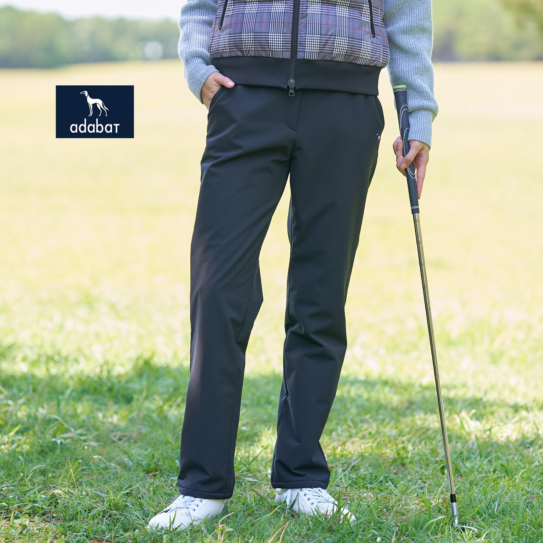 アダバット adabat 【ADABAT NAVY】【撥水】裏起毛ストレッチパンツ （ブラック(019)） ブラック(019)