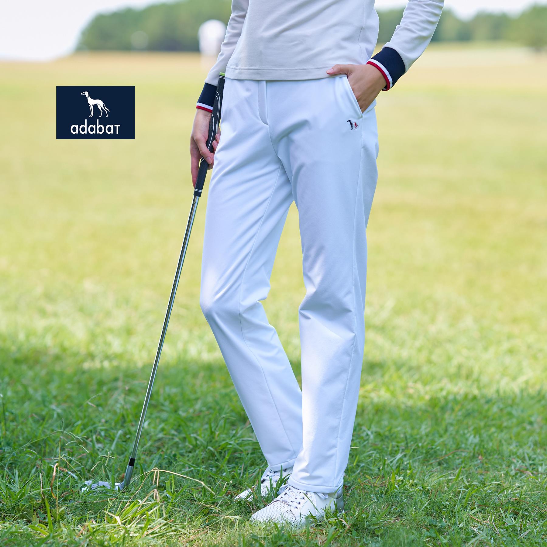 アダバット adabat 【ADABAT NAVY】【撥水】裏起毛ストレッチパンツ （ホワイト(001)） ホワイト(001)