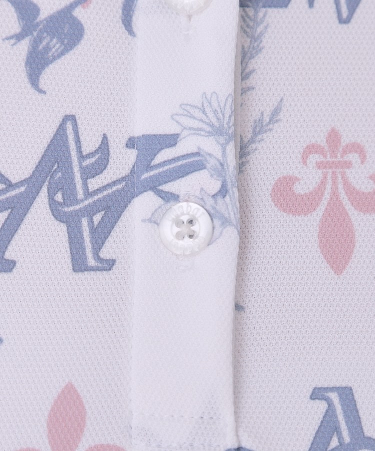 アダバット adabat ◆【ADABAT NAVY】ロゴモノグラムプリント半袖ポロシャツ （ネイビー(194)） ネイビー(194)