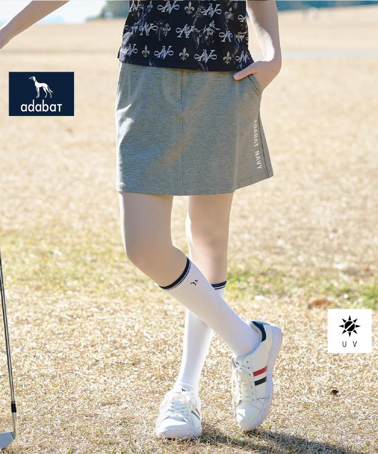 アダバット adabat ◆【ADABAT NAVY】UVポンチAラインスカート （ネイビー(094)） ネイビー(094)