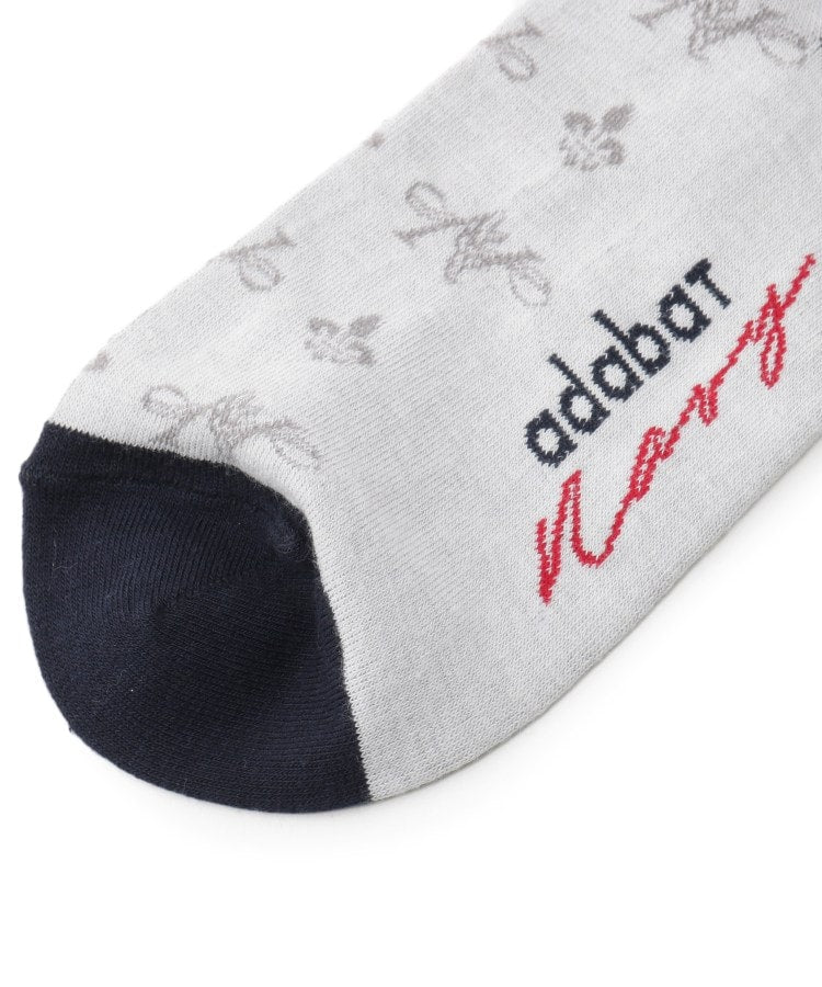 アダバット adabat ◆【ADABAT NAVY】ポンポンショートソックス （ネイビー(094)） ネイビー(094)