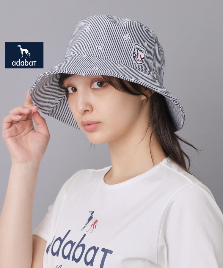 アダバット adabat 【ADABAT NAVY】飛び柄刺しゅうハット （ネイビー(394)） ネイビー(394)